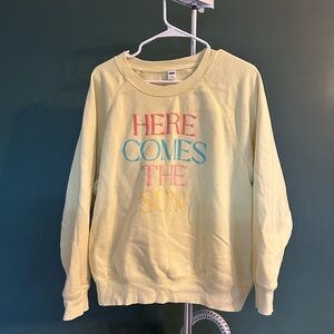 Old Navy Pastel Yellow Crewneck Sweatshirt